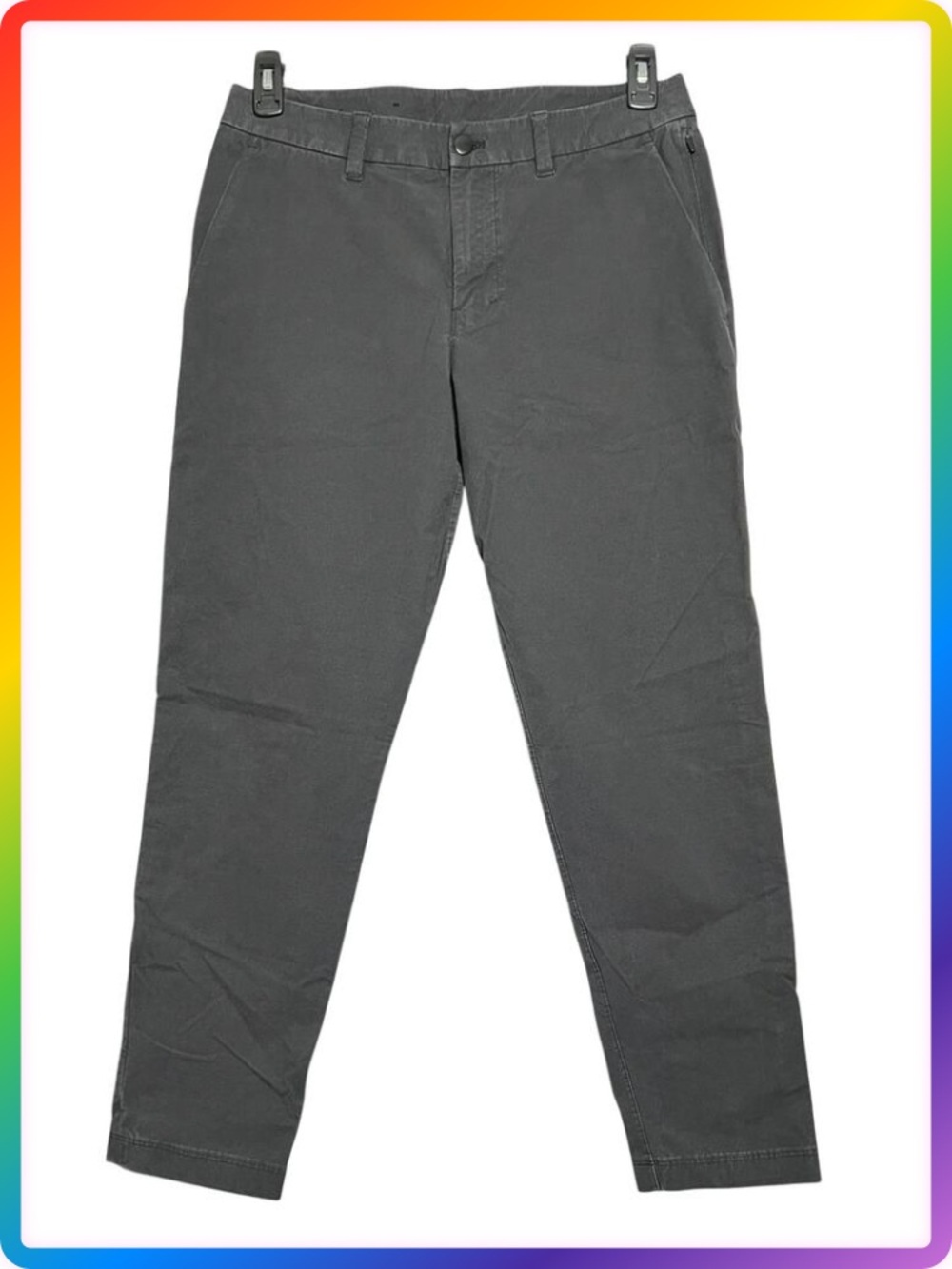 Lululemon ABC Slim Fit Trouser MENS 31x28 Black VersaTwill Stretch Chino